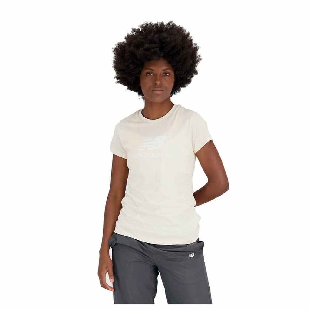 Marškinėliai moterims New Balance, balti kaina ir informacija | Marškinėliai moterims | pigu.lt