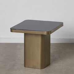 Šoninis staliukas, juodas/auksinis kaina ir informacija | Kavos staliukai | pigu.lt