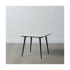 Šoninis staliukas, juodas/baltas kaina ir informacija | Kavos staliukai | pigu.lt