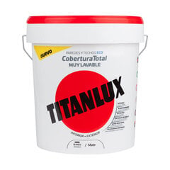 Plastic paint Titan 06t100005 потолок Стена Моющийся Белый матовый 4 L цена и информация | Краска | pigu.lt