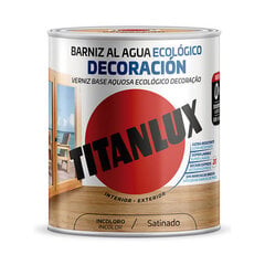 Water-based varnish TITANLUX m21100034 750 ml Бесцветный сатин цена и информация | Лаки, растворители | pigu.lt