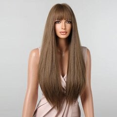 Ilgas tiesių plaukų perukas #1011-2 kaina ir informacija | Plaukų aksesuarai | pigu.lt