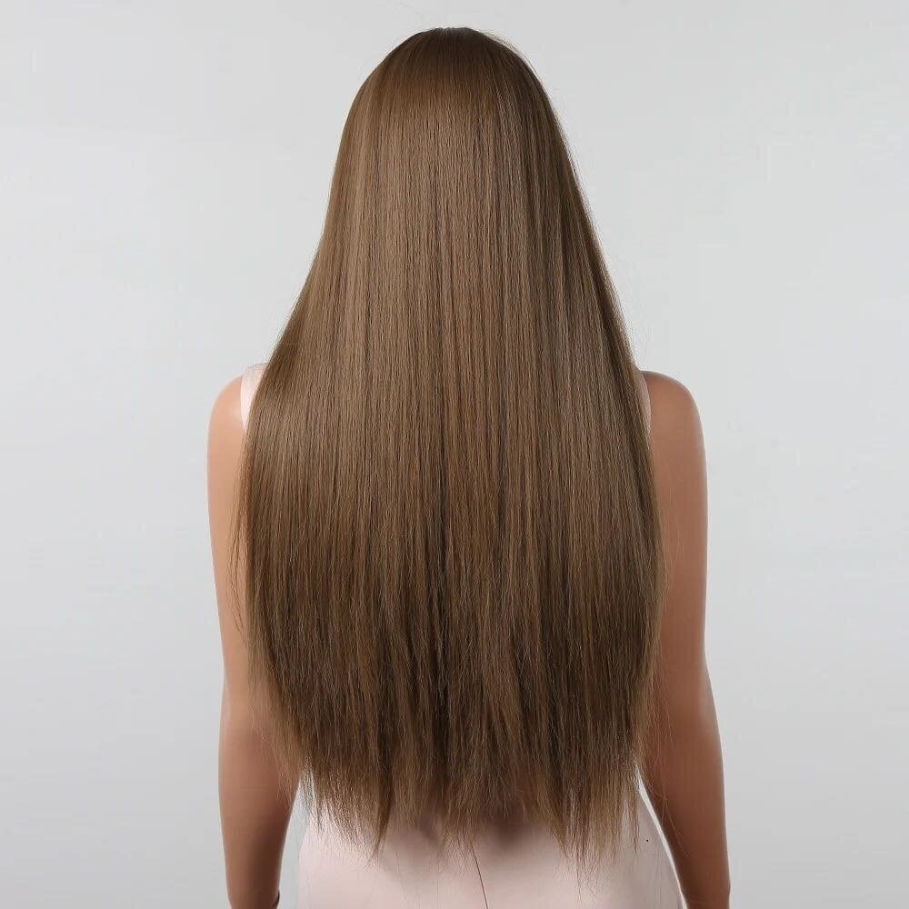 Ilgas tiesių plaukų perukas #1011-2 kaina ir informacija | Plaukų aksesuarai | pigu.lt
