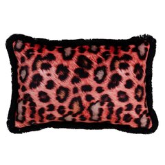 Подушка Оранжевый Леопардовый 45 x 30 cm цена и информация | Декоративные подушки и наволочки | pigu.lt