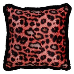 Подушка Оранжевый Леопардовый 45 x 45 cm цена и информация | Декоративные подушки и наволочки | pigu.lt