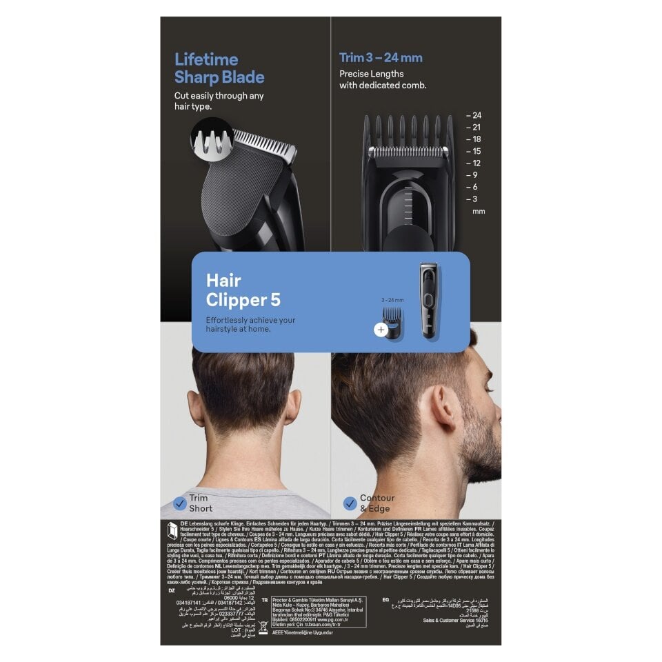 Braun HC5310 kaina ir informacija | Plaukų kirpimo mašinėlės | pigu.lt