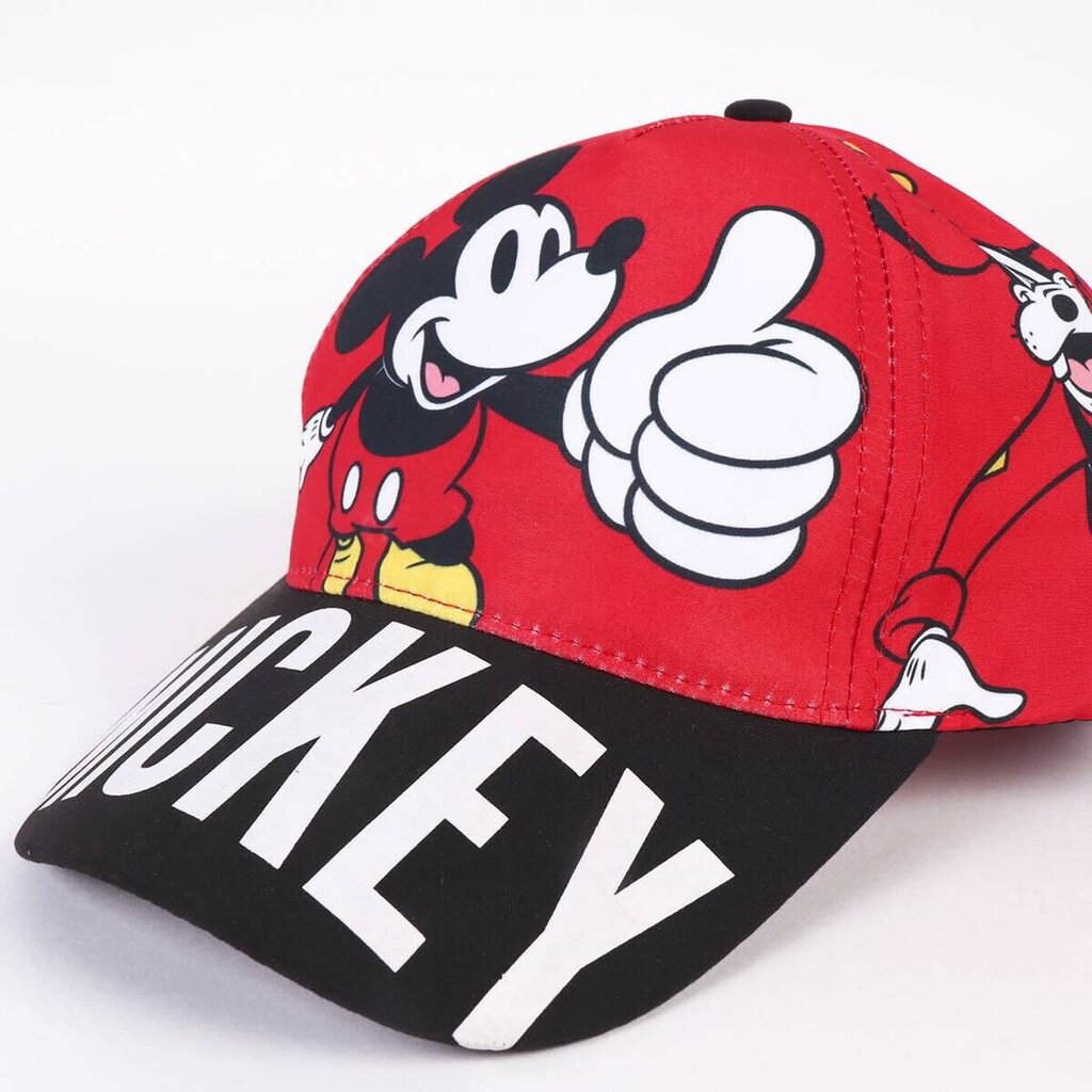 Kepurė berniukams Mickey Mouse, raudona kaina ir informacija | Kepurės, pirštinės, šalikai berniukams | pigu.lt