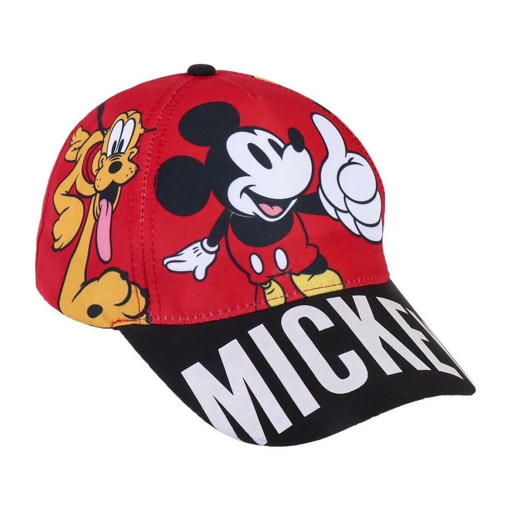 Kepurė berniukams Mickey Mouse, raudona цена и информация | Kepurės, pirštinės, šalikai berniukams | pigu.lt