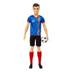 Lėlė Barbie Ken Footballer kaina ir informacija | Žaislai mergaitėms | pigu.lt