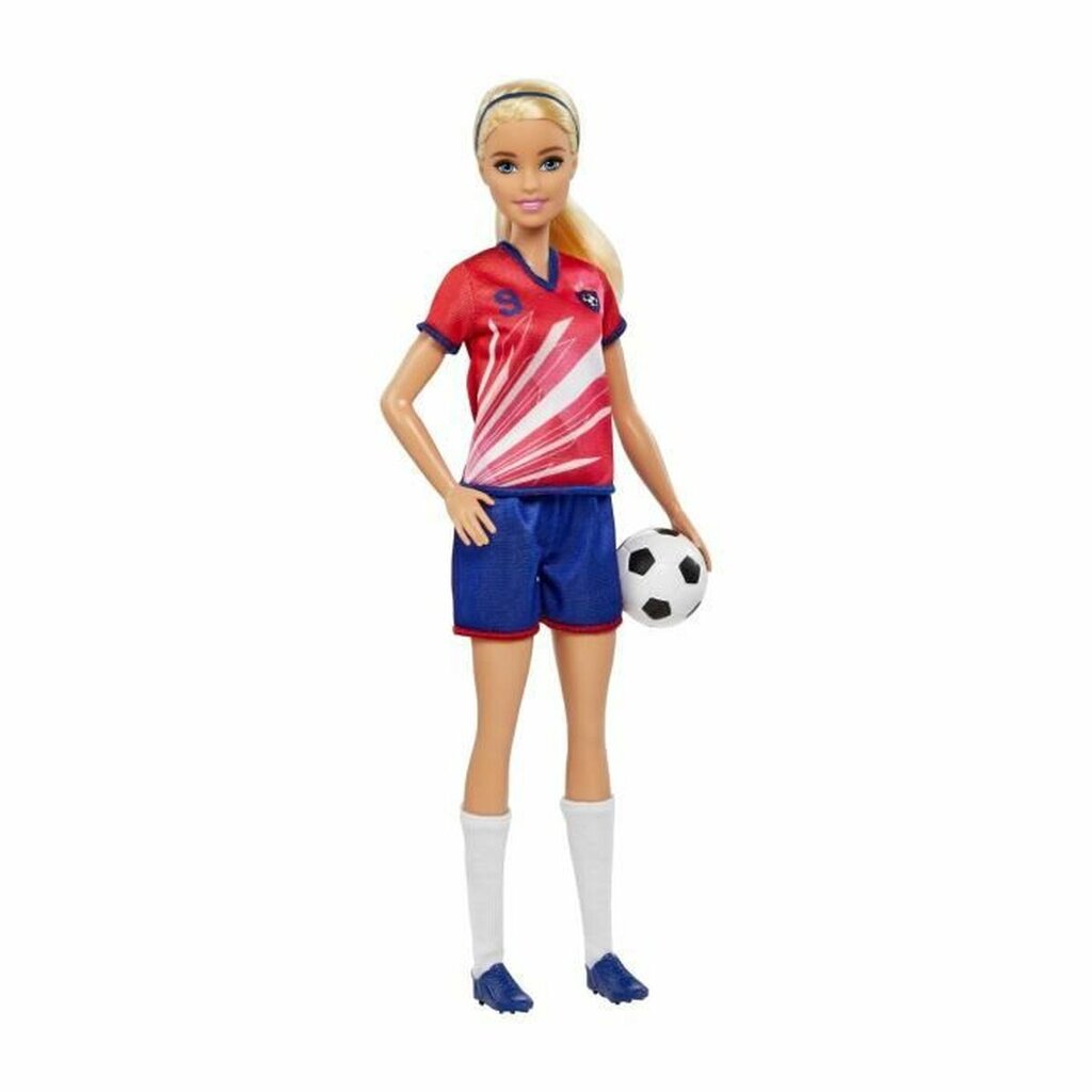 Lėlė Barbie Footballer цена и информация | Žaislai mergaitėms | pigu.lt