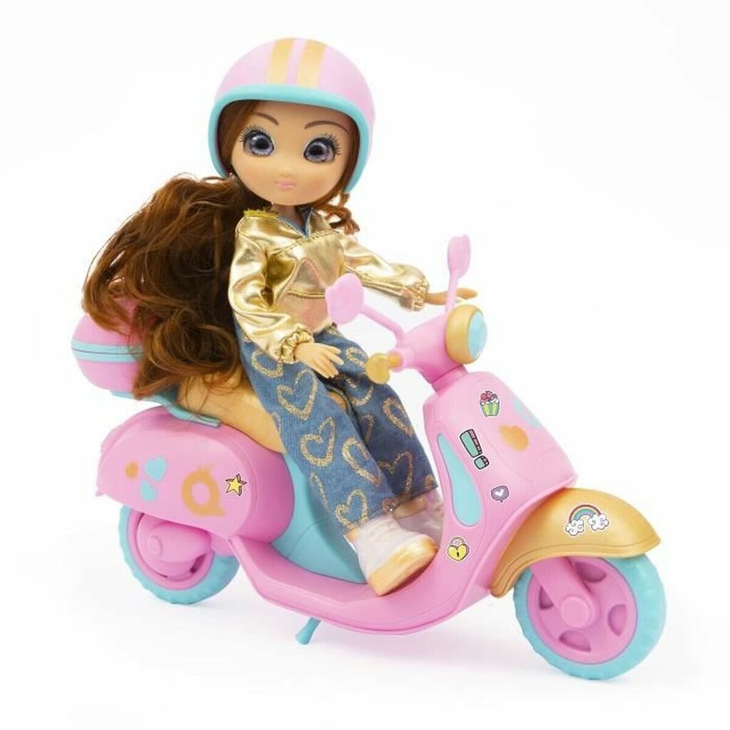 Lėlė su motociklu Giochi Preziosi Fun Ride kaina ir informacija | Žaislai mergaitėms | pigu.lt