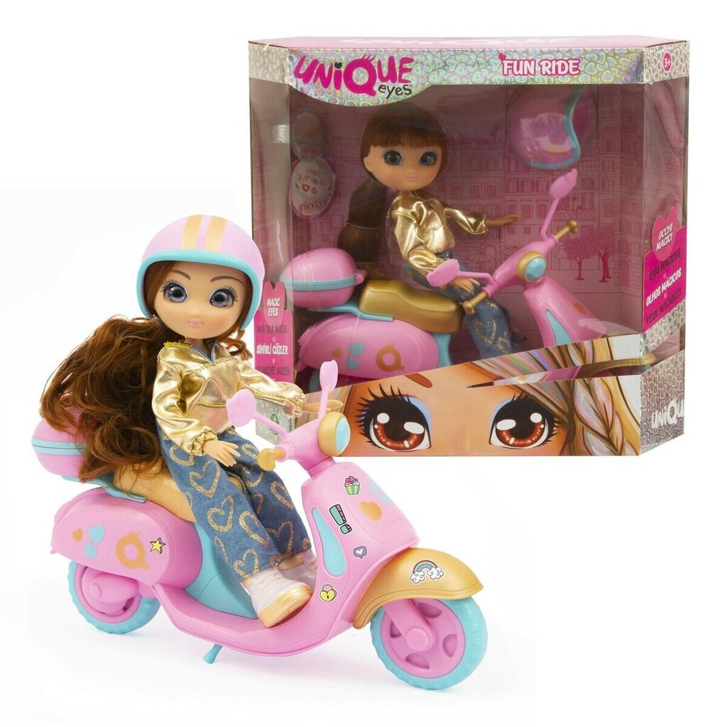 Lėlė su motociklu Giochi Preziosi Fun Ride kaina ir informacija | Žaislai mergaitėms | pigu.lt