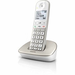 Беспроводный телефон Philips XL4901S/23 Белый DECT 1,9" цена и информация | Стационарные телефоны | pigu.lt