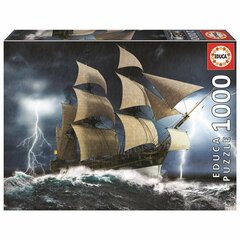 Dėlionė su laivu Educa Perfect Storm, 1000 d. kaina ir informacija | Dėlionės (puzzle) | pigu.lt