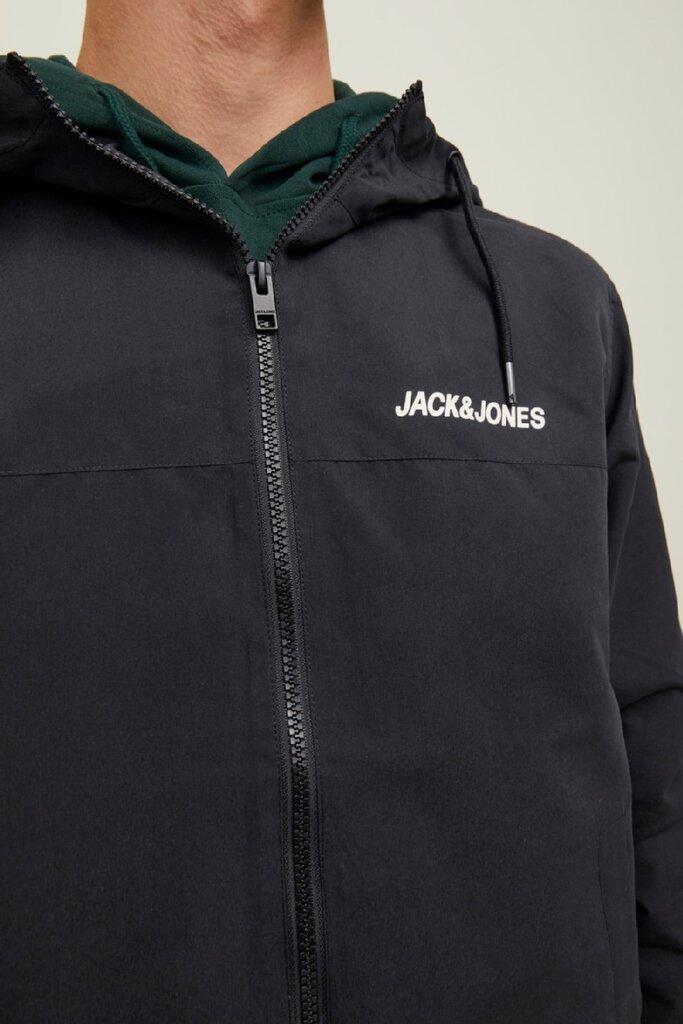 Jack&Jones striukė vyrams, juoda kaina ir informacija | Vyriškos striukės | pigu.lt