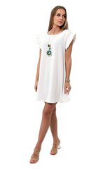 Suknelė moterims 24812, balta kaina ir informacija | Suknelės | pigu.lt