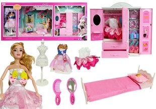 Lėlių namelio rinkinys su drabužiais ir aksesuarais kaina ir informacija | Žaislai mergaitėms | pigu.lt
