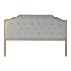 Изголовье кровати DKD Home Decor полиэстер Светло-серый Дуб (180 x 10 x 120 cm) цена и информация | Кровати | pigu.lt