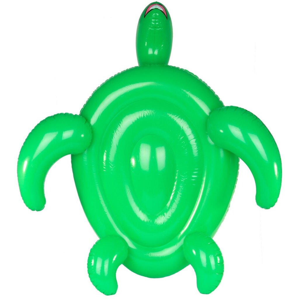 Pripučiamas plaustas Sun Club Turtle, 134x112 cm, žalias цена и информация | Pripučiamos ir paplūdimio prekės | pigu.lt