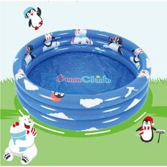 Надувной бассейн Sun Club Penguins, 100 см цена и информация | Бассейны | pigu.lt
