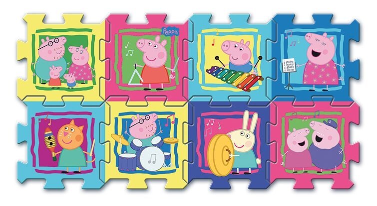 Dėlionė kilimėlis Trefl Kiaulytė Pepa (Peppa Pig), 8 detalės kaina ir informacija | Lavinimo kilimėliai | pigu.lt