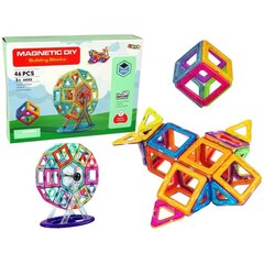 Magnetinis konstruktorius Lean Toys Magnetic DIY, 46 d. цена и информация | Конструкторы и кубики | pigu.lt