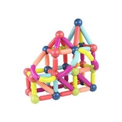 Magnetinis konstruktorius Lean Toys, 145 d. цена и информация | Конструкторы и кубики | pigu.lt