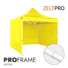 Prekybinė palapinė Zeltpro Proframe geltona, 3x3 kaina ir informacija | Palapinės | pigu.lt