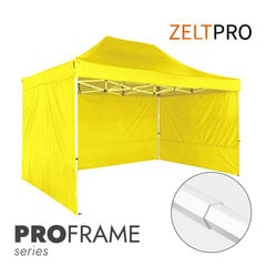 Prekybinė palapinė Zeltpro Proframe geltona, 3x2 цена и информация | Палатки | pigu.lt