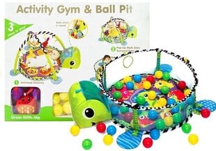 Edukacinis kilimėlis su kamuoliukais Activity Gym & Ball Pit kaina ir informacija | Žaislai kūdikiams | pigu.lt