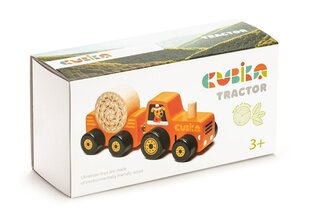 Mediniai edukaciniai traktoriaus blokeliai Cubika kaina ir informacija | Lavinamieji žaislai | pigu.lt