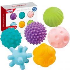 Sensorinių kamuolių rinkinys Woopie, 6 det kaina ir informacija | Žaislai kūdikiams | pigu.lt