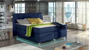 Кровать  Basilio LED, 180х200 см, голубая цена и информация | Кровати | pigu.lt