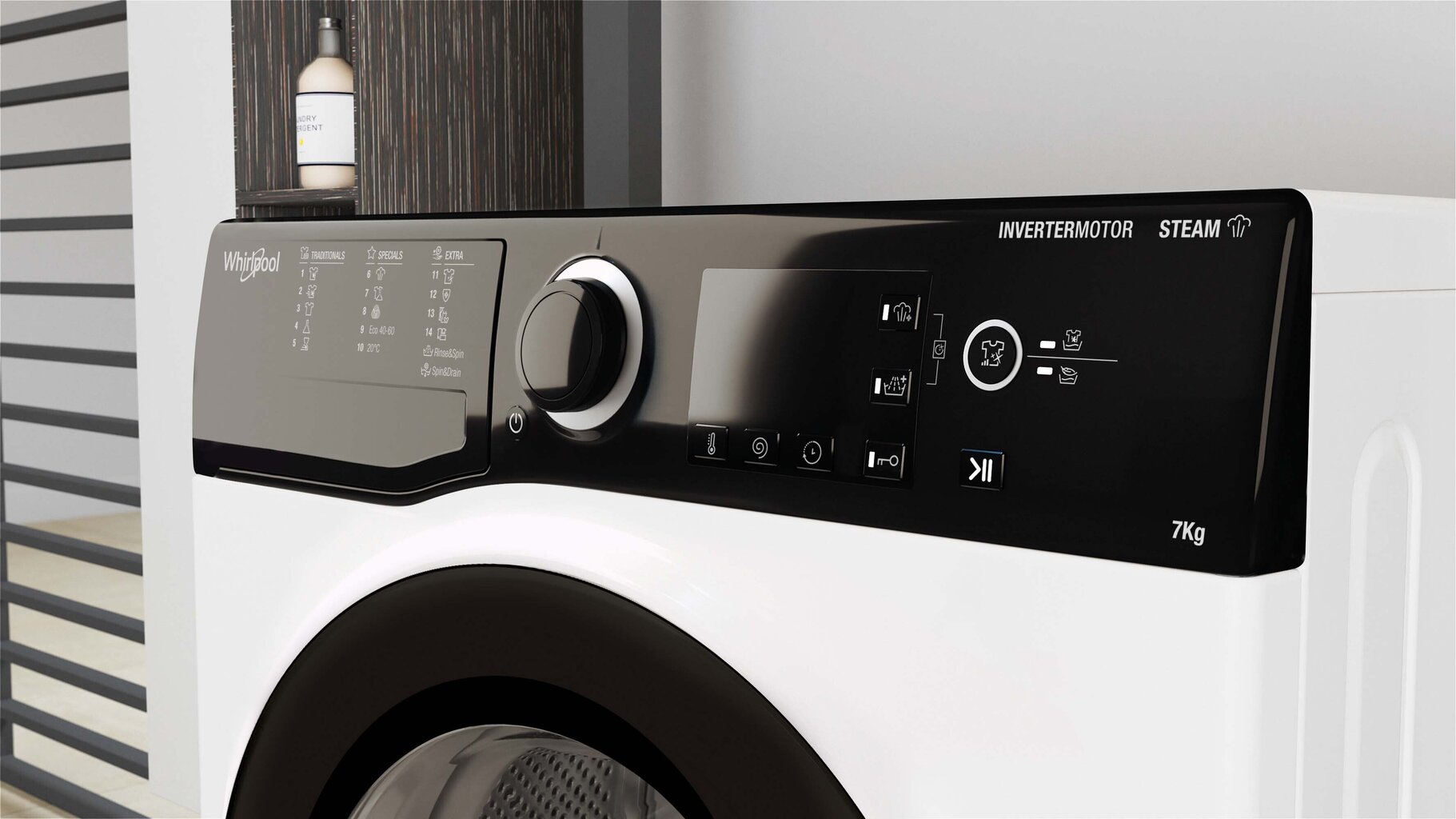 Whirlpool WRSB 7259 BB EU kaina ir informacija | Skalbimo mašinos | pigu.lt