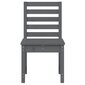 2-jų dalių sodo kėdžių komplektas vidaXL, pilkas kaina ir informacija | Lauko kėdės, foteliai, pufai | pigu.lt