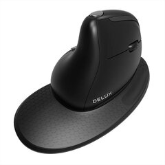 Wireless Vertical Mouse Delux M618XSU BT4.0 + 2.4Ghz 4000DPI RGB цена и информация | Мыши | pigu.lt