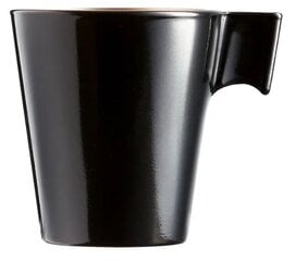 Чашка для эспрессо Luminarc Flashy Black, 80 мл цена и информация | Стаканы, фужеры, кувшины | pigu.lt