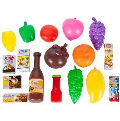 Žaislinis parduotuvės vežimėlis su maisto produktais MalPlay kaina ir informacija | Žaislai mergaitėms | pigu.lt