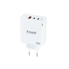 Сетевое зарядное устройство TooQ TQWC-GANQC2PD65WT 65 W цена и информация | Зарядные устройства для телефонов | pigu.lt