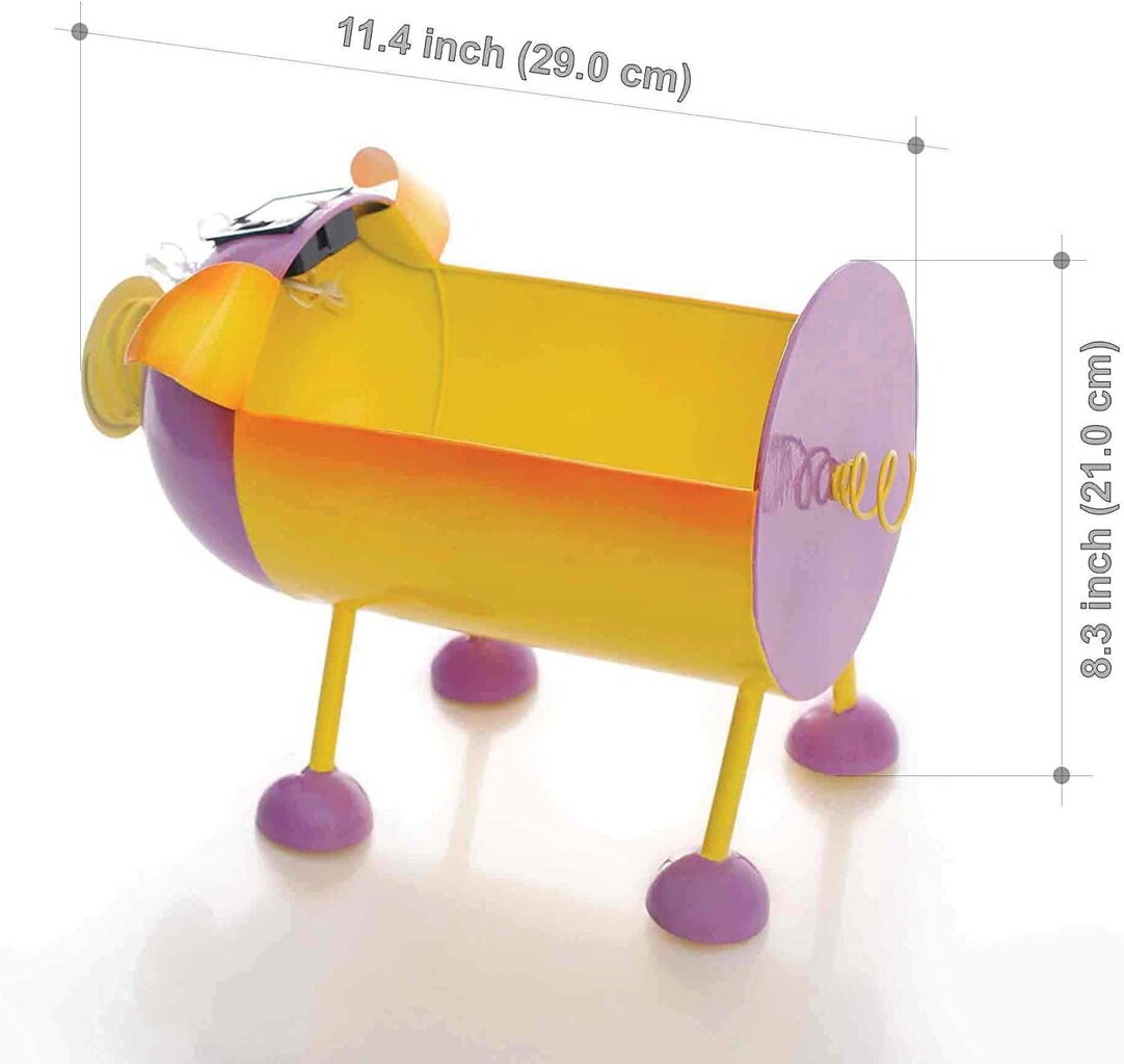 Vazonas su saulės elementu Smarty Gadgets, 30x18x21 cm kaina ir informacija | Vazonai | pigu.lt