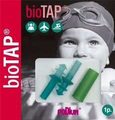 Ausų kamštukai BioTap, žali kaina ir informacija | Kitos plaukimo prekės | pigu.lt