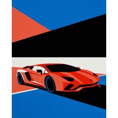 Tapyba pagal skaičius Lamborghini Aventador, 15x20 cm kaina ir informacija | Tapyba pagal skaičius | pigu.lt