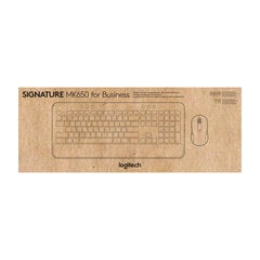Клавиатура и беспроводная мышь Logitech MK650 Чёрный Azerty французский цена и информация | Клавиатуры | pigu.lt