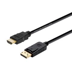 Адаптер для DisplayPort на HDMI Aisens DP Чёрный 20 m цена и информация | Кабели и провода | pigu.lt