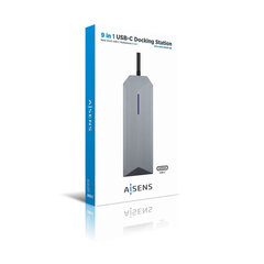 Aisens ASUC-9P001-GR kaina ir informacija | Adapteriai, USB šakotuvai | pigu.lt