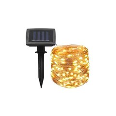 Lauko LED girlianda su saulės baterija, 100 led цена и информация | Уличные светильники | pigu.lt