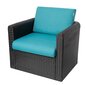 Sodo kėdės pagalvėlė Nel R1 NELNIE7, mėlyna kaina ir informacija | Pagalvės, užvalkalai, apsaugos | pigu.lt