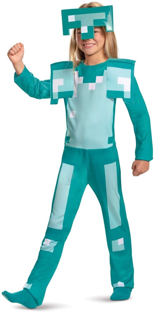 Karnavalinis kostiumas Diamond Armor Minecraft, 2 dalių kaina ir informacija | Karnavaliniai kostiumai | pigu.lt