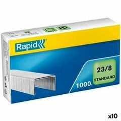 Kabės Rapid 23/8, 1000 d. 10 vnt. kaina ir informacija | Kanceliarinės prekės | pigu.lt