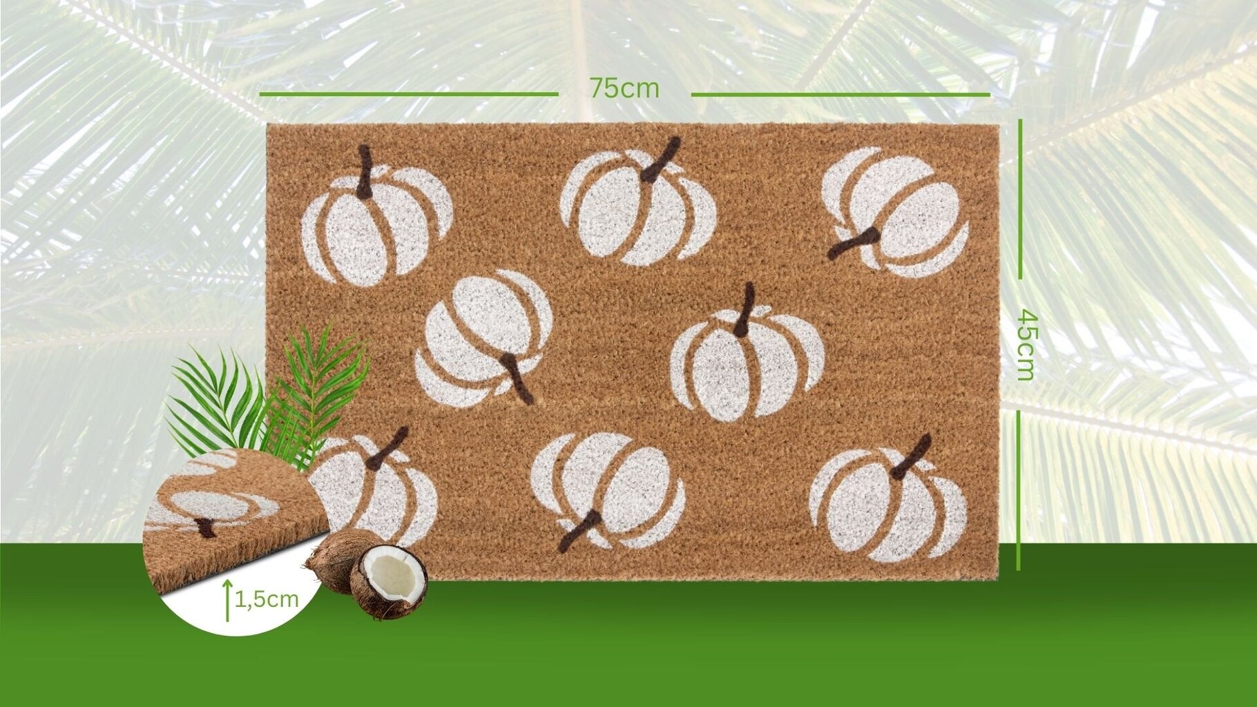 Hanse Home коврик для двери Mix Mats Cocos 45x75 см цена | pigu.lt